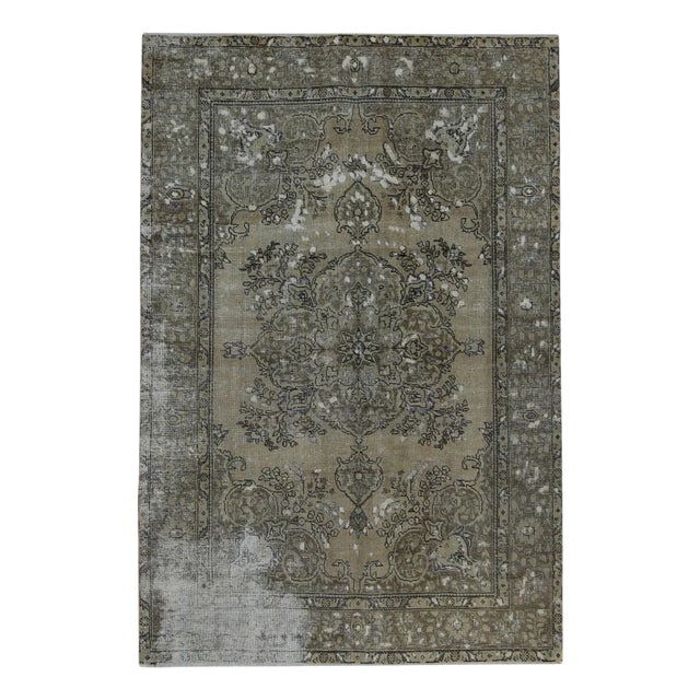 Vintage Middle Eastern Hand-Knotted Rug For Sale