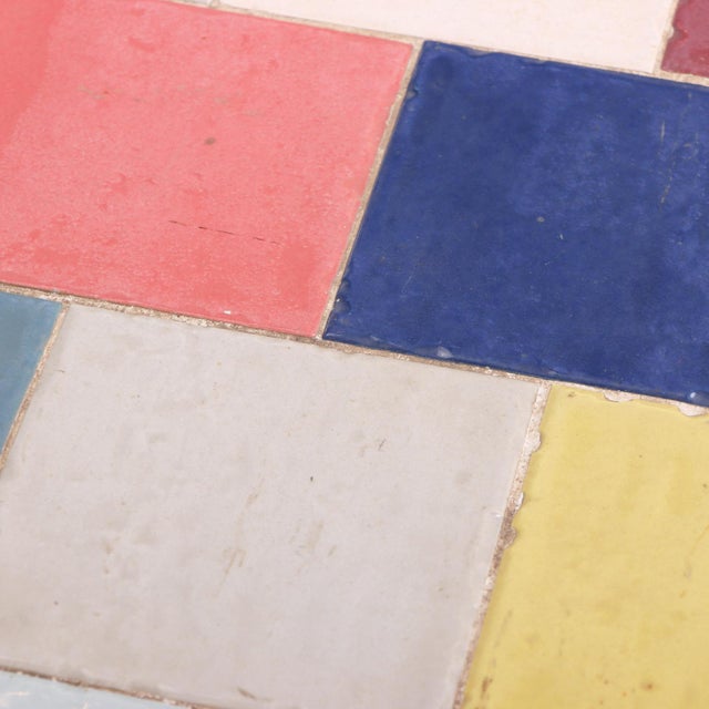 Bohemian Modern Ceramic Tile Sofa or Media Table, Late 20th C. For Sale - Image 4 of 4