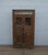 Farmhouse Solid Reclaimed Teak Wood & Glass Cabinet With Reclaimed Decorative Ceramic Tiles For Sale - Image 3 of 8