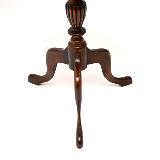 Antique Georgian Style Occasional Side Table, 1900 For Sale - Image 4 of 5