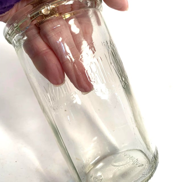 1940s Duraglas “Drink Milk for Health & Economy” Embossed Dairy Jar For Sale - Image 12 of 12