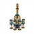Victorian Vintage Venetian Tre Fuochi Turquoise Ombre Art Glass Decanter Set - Set of 5 For Sale - Image 3 of 18