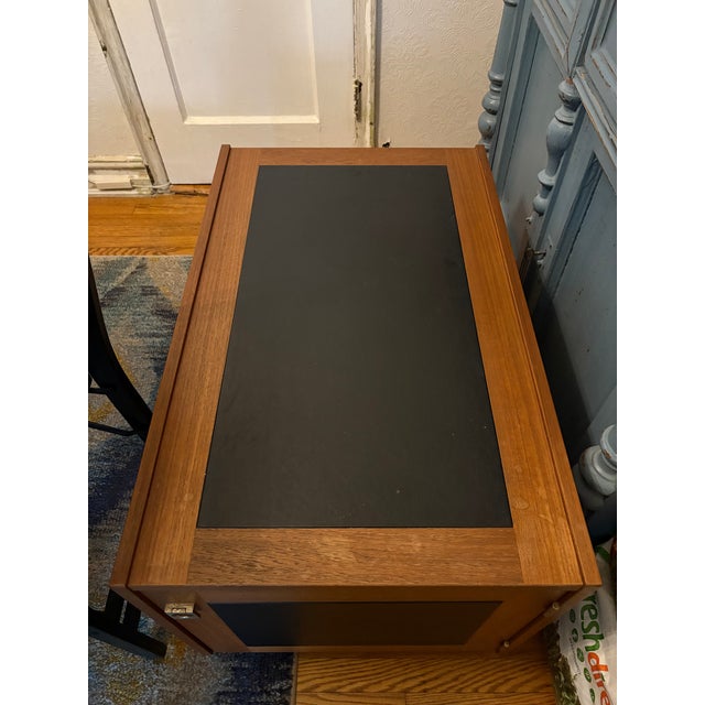 Auburn 1970s Mid-Century Teak & Leather Side Tables - Pair For Sale - Image 8 of 10