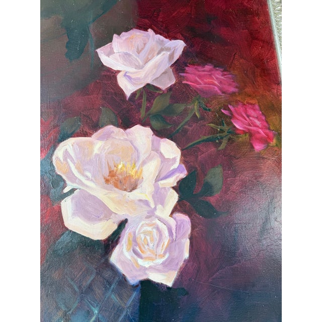 1980s Gary Hartenhoff Still Life Oil on Canvas Painting, Wood Framed For Sale - Image 9 of 12