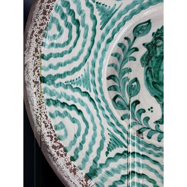Large Spanish Fajalauza Ceramic Lebrillo Bowl For Sale - Image 5 of 9
