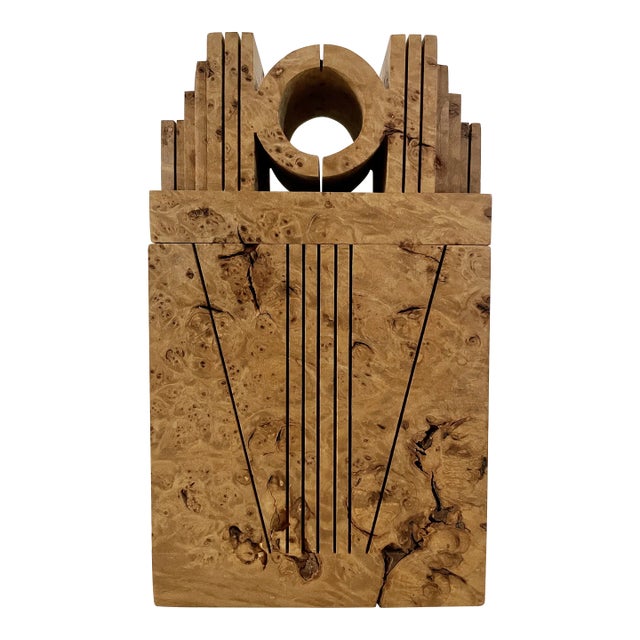 Michael Elkan Maple Leaf Studio Art Deco Style Sculptural Box For Sale