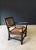 1920s Low Arts & Crafts Oak & Rush Armchair, Belgium 1920s For Sale - Image 5 of 18