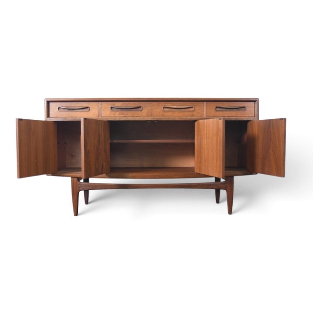 G Plan G Plan "Fresco" Small Teak + Afromosia Credenza For Sale - Image 4 of 7