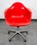 Mid-Century Modern Mid Century Modern Lounge Chair Ray Eames Herman Miller Red Arm Shell Modernica For Sale - Image 3 of 12
