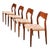 Neils O Moller Scandinavian Modern Model 71 Teak Dining Chairs by j.l. Mollers Mobelfabrik Set of 4 Unupholstered For Sale