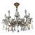 Mid 20th Century French Marie Theresa Chandelier With Colored Rock Crystals 10 Arms For Sale