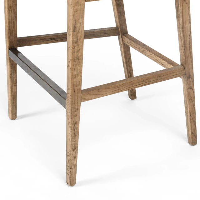 Brown Four Hands Antonia Bar Stool, Toasted Parawood For Sale - Image 8 of 10