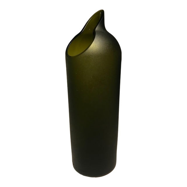 Original TranSglass Artecnica Recycled Post-Consumer Wine Bottle Vase For Sale