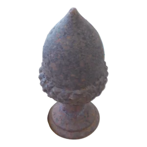 19th Century American Iron Pine Cone Finial