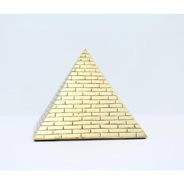 Late 20th Century Large Brass Pyramid For Sale - Image 4 of 9