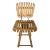 Mid 20th Century Counter Height Wood Slat Swivel Stool in the Style of Arthur Umanoff For Sale