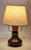 Wood Vintage Table Lamp with Brown Spruce Wood Base, 1980s For Sale - Image 7 of 7
