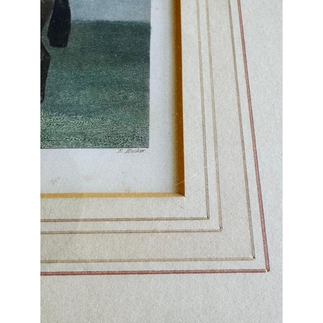 Silver Mid 19th Century Set of 8 Antique English Hand-Colored Equestrian Engravings For Sale - Image 8 of 12