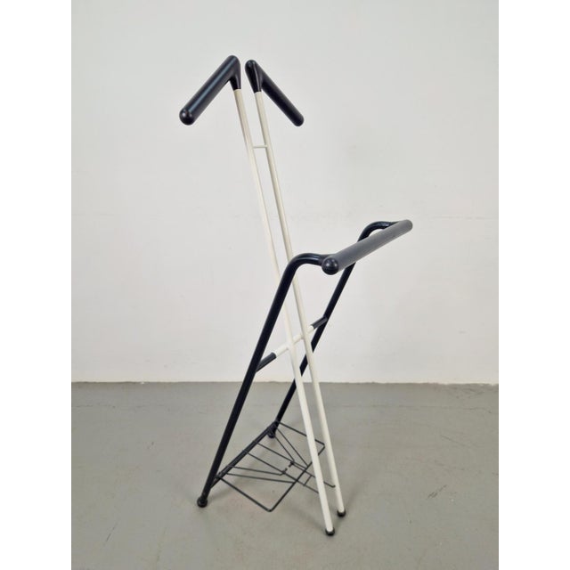 Metal Postmodern Silent Foldable Valet, 1980s For Sale - Image 7 of 7