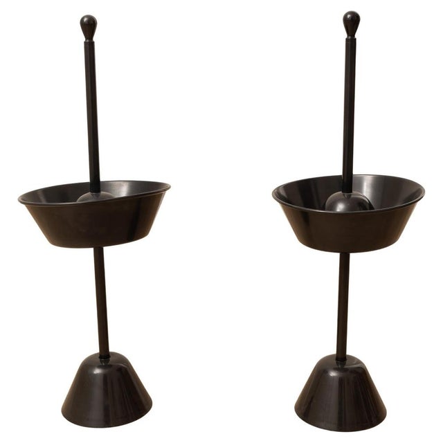 Servofumo Ashtrays in Steel by A. And P. Castiglioni for Zanotta, 1980, Set of 2 For Sale - Image 9 of 9