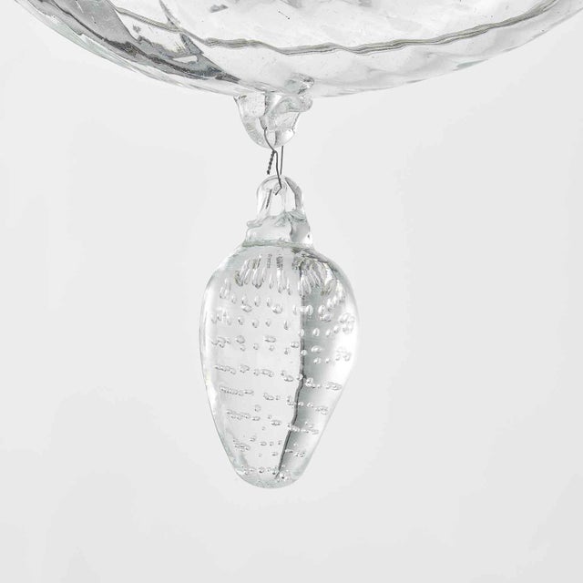 Vintage Blown Glass Chandelier, 1940s For Sale - Image 8 of 16