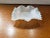Traditional Vintage Diamond Point Ruffled Edge Opalescent Candy/Trinket Dish For Sale - Image 3 of 4