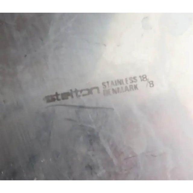 Vintage Danish Stainless Steel Tea Service by Arne Jacobsen, 1965, Set of 6 For Sale - Image 6 of 7