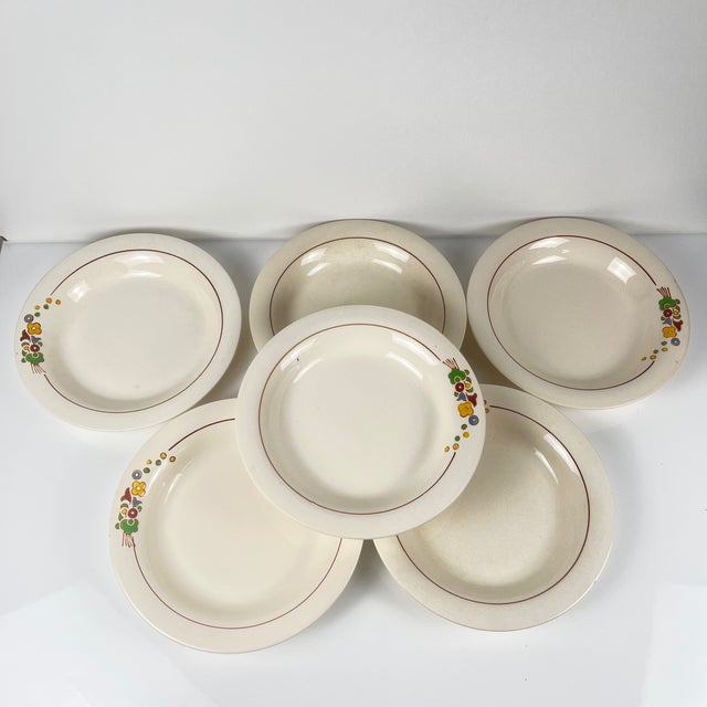 Semi-Deep Plates from Longwy, 1890s, Set of 6 For Sale - Image 13 of 13