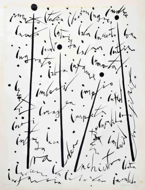 Rafael Alberti, Letter I, Lithograph, 1972