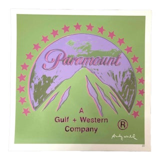 1990s After Andy Warhol "Paramount Classic" Lithograph For Sale