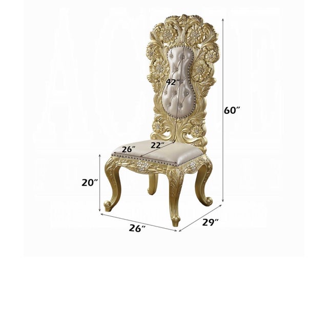 Casa Milano Bellagio 12-Piece Luxury Gold Dining Collection For Sale In Los Angeles - Image 6 of 12