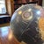 Black Old World 10" Tabletop Globe on Distressed Gold Metal Base 17" Tall For Sale - Image 4 of 7