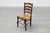Rustic Oak Ladder-Back Chair with Rush Seat and Cabriole Front Legs, France, 1900s For Sale - Image 10 of 14
