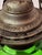 Antique Emerald Green Glass Kerosene Finger Lamp 4-Panel Portrait Pilgrim For Sale - Image 14 of 18