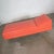 Metal Mid Century Modern Chaise or Day Bed in Coral Vinyl Faux Leather With Aluminum Legs For Sale - Image 7 of 13