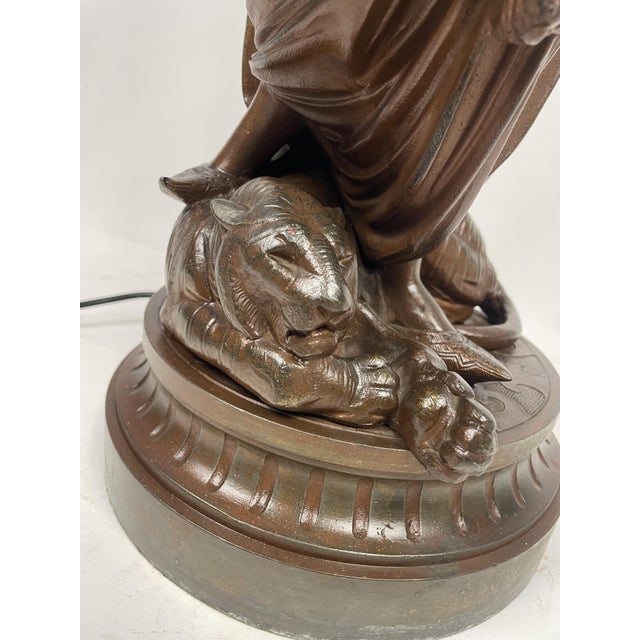 Art Nouveau Woman with Amphora Table Lamp, 1920s For Sale - Image 17 of 18