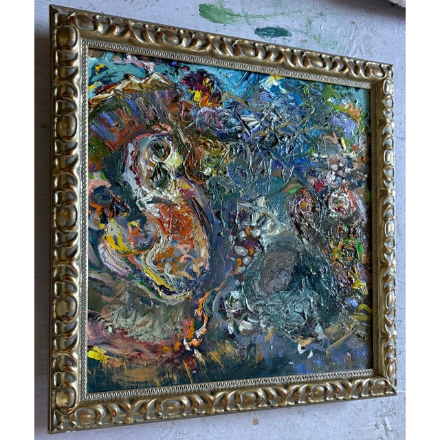 Abstract Oil Painting, Framed Art, by Van Ness For Sale - Image 11 of 11