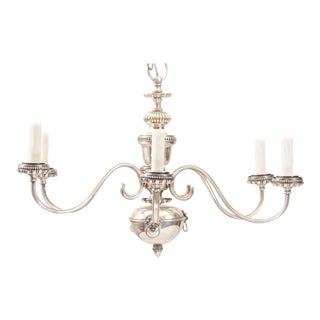1920s Caldwell Style Silver Plate Chandelier For Sale
