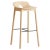 Gold White Oak Mono Bar Stool by Kasper Nyman For Sale - Image 8 of 8