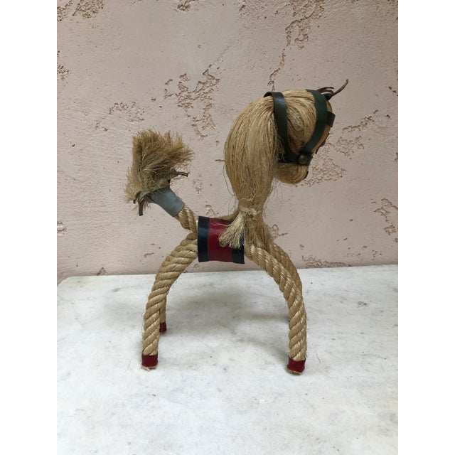 1960s C.1960 French Rope Horse Audoux Minet For Sale - Image 5 of 8