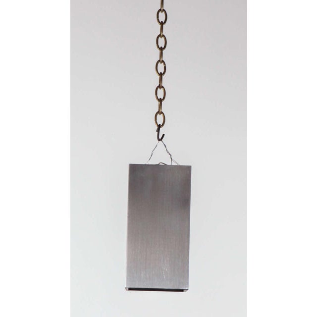 Mid-Century Modern 1960s Lightolier Aluminum Cube Flush Mount For Sale - Image 3 of 7