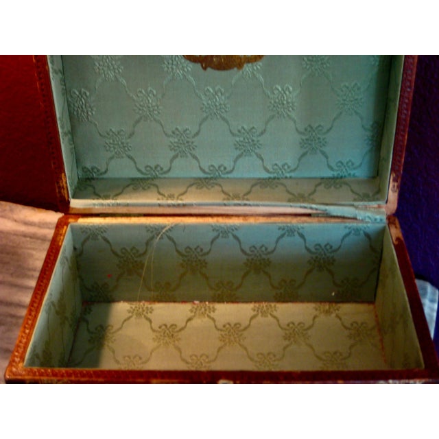 1800s Spanish Leather Box For Sale - Image 10 of 13