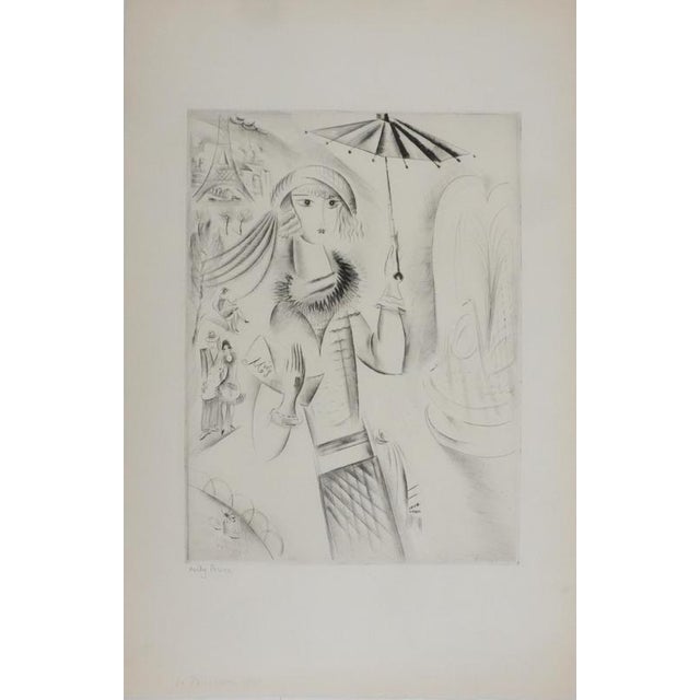 Mily Possoz, The Parisian Woman, Original Signed Engraving For Sale - Image 10 of 10