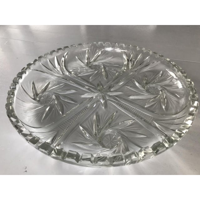 Hand-Cut Crystal Plate, 1970s For Sale - Image 3 of 18