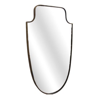 Vintage Italian Wall Mirror with Beading by Gio Ponti, 1960s For Sale