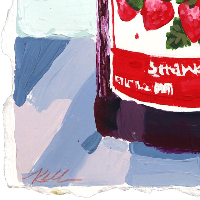 2020s Jelly Time - Food Condiment Still Life Color Drenched Mixed Media Original Artwork by Kellie Newsome For Sale - Image 5 of 7
