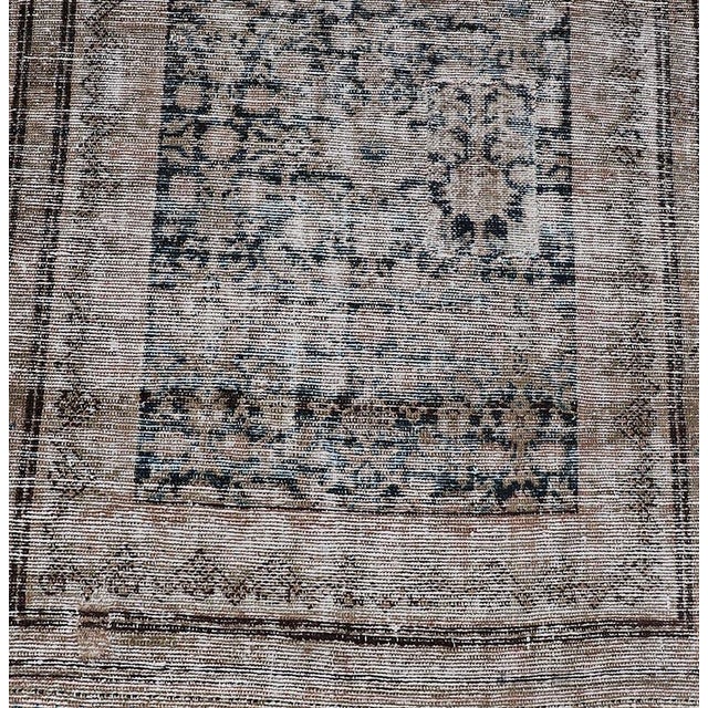 Textile Antique Persian Malayer Runner With Subtle Ivory and Soft Blues 2'11 X 15'2 For Sale - Image 7 of 12