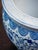 Elegant flower pot made of high-quality porcelain, hand-painted with underglaze painting in classic cobalt blue. The...