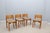 Vintage Wooden Dining Chairs with Straw Seat, 1970s, Set of 4 For Sale - Image 17 of 17