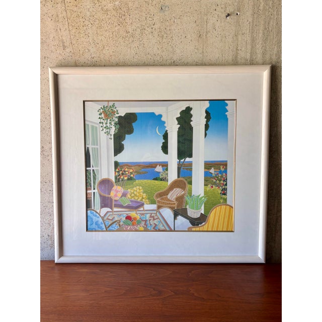 1980s Vintage Thomas McKnight Framed Architectural Serigraph Print, 1980s For Sale - Image 5 of 8